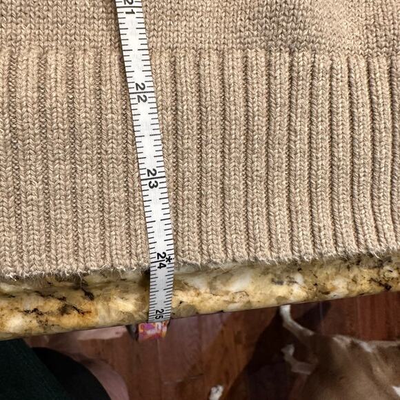 Polo Ralph Lauren Mens XXL Oatmeal Long Sleeve Cotton Quarter Zip Sweater - Picture 6 of 9